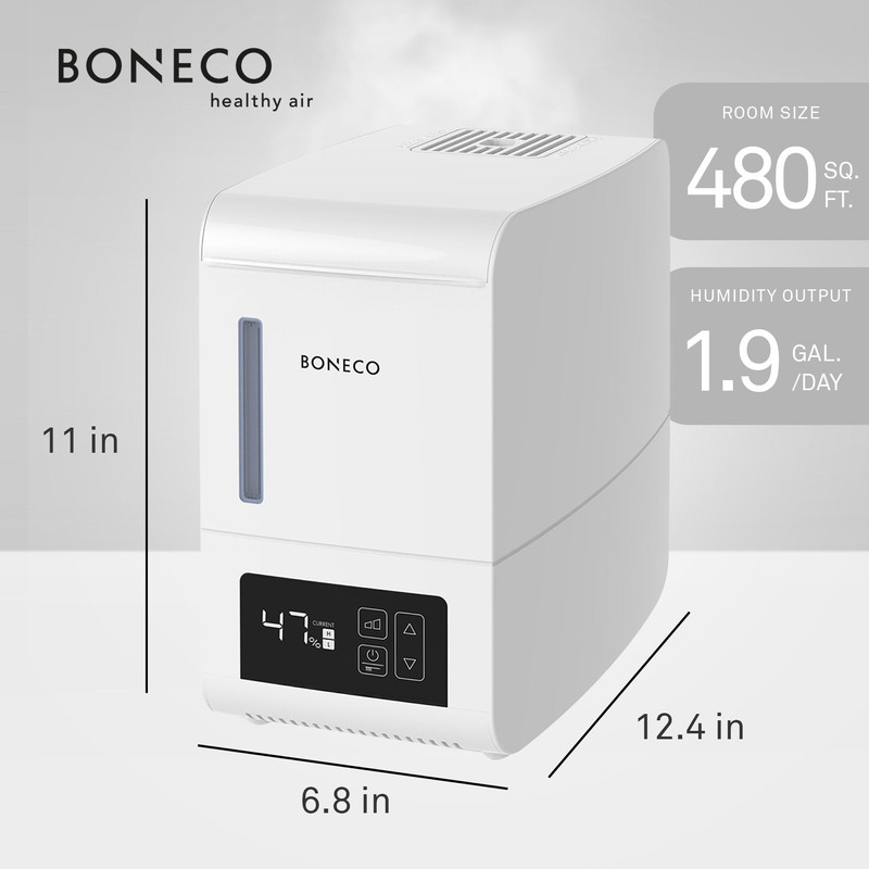 BONECO S250 Large Room Steam Humidifier with Hand Warm Mist