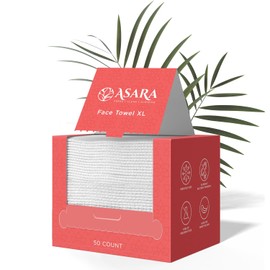 Asara XL Disposable Facial Wipes for Sensitive Skin