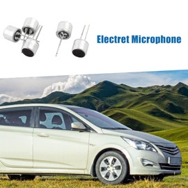 A ABSOPRO Pack of 5 Electret Microphone Inserts 6050 PCB Pins Capacitor