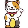 Cute Sweet Adorable Chinese Maneki-Neko Lucky Cat Cartoon Vinyl Sticker