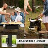 Outsunny 3ft Portable Camping Table with Storage Bag, Adjustable Height