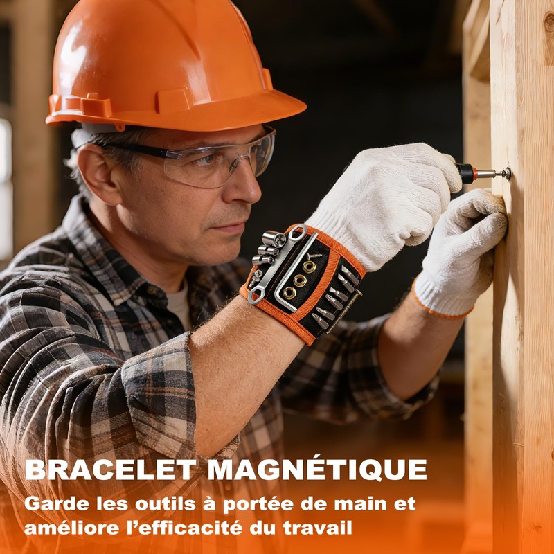 Allinside Magnetic Wristband for Tools, Tool Belt Wrist Band with