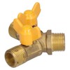 Brass 3 Way Shut Off Valve,Premium Gas Ball Valve,3 Way