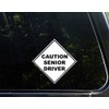 Diamond Graphics Caution Senior Driver Decal 5-3/4" x 5-3/4"