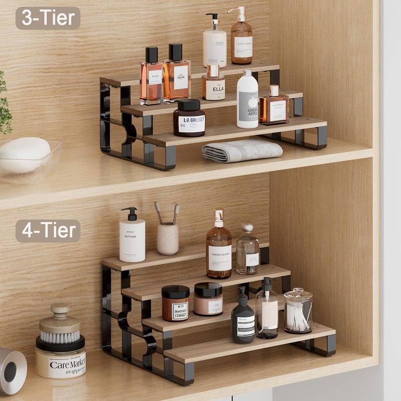 USHARP Perfume Organizer Stand for Men,3 Tier Display Riser Stand,Display