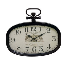 Deco 79 Metal Pocket watch Style Wall Clock, 18" x 2" x 16", White