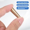 PATIKIL テーパー形状 ソリッド真鍮ストッパー 3/8"チューブ真鍮ストッパーラボプラグ 銅パイプ 密閉 コンデンサーメンテナンス用 1個