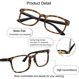 YEIN Bifocal Reading Glasses, Photochromic Brown Sunglasses, 0.50/+2.75 Magnification for Men/Women