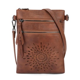 APHISON Crossbody Purses for Women, Vegan Leather Sunflower Crossbody Phone Handbags with Adjustable Strap