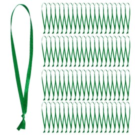 100 Pcs Christmas Ornament Ribbon, Red Ribbon Ornament Hangers, Thin Ribbon for Ornaments, Hand Tied Ornament Ribbon Loops