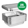 PLASTICPRO Disposable 9 x 13 Aluminum Foil Pans With Lids
