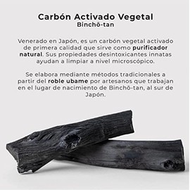 Mascarilla Facial Detox de Carbón Activado Vegetal, Desintoxica, Purifica, Limpia Impurezas, Disminuye Puntos Negros y Poros, Con Centella Asiatica,  