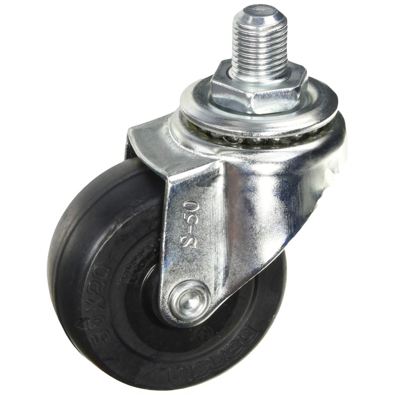 Nanshin SR-50RM (M12XP1.25) General Caster Screw-in Specifications Freely φ50 Rubber