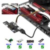 Extensor Horizontal PCIE 1X a 1X USB3.0 para computadora y
