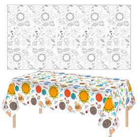 Christmas Party Tablecloth Giant Coloring Posters,Christmas Giant Colouring Table Cloths for kids,54x108inch Colour In Table Cloth Drawing Paper Roll Table Cover Colouring Sheet for Kids Xmas Party