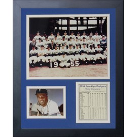 Legends Never Die "1955 Brooklyn Dodgers" Framed Photo Collage, 11 x 14-Inch, (11191U)