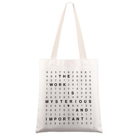 JNIAP Lumon Tote Bag Macrodata Refinement Gift Computer Scary Numbers Gifts The Work Is Mysterious And Important Shoulder Bag (the work tb)