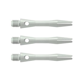 Harrows Thor-Sports Keramic Dart Shafts, Short Midi Medium, White/Black/Grey, 2BA Thread, Darts Shafts (Short, White/White)