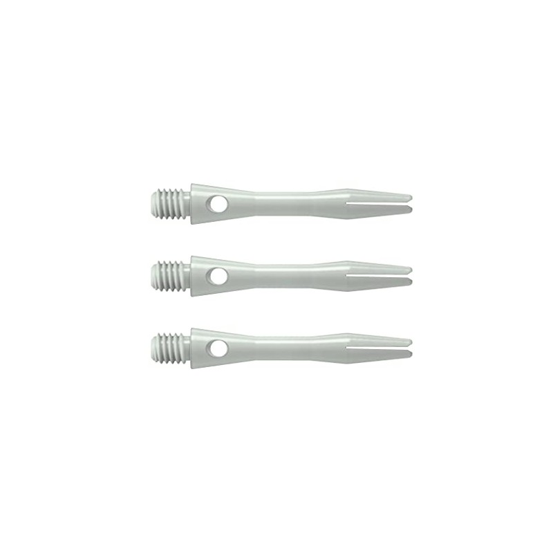 Harrows Thor-Sports Keramic Dart Shafts, Short Midi Medium, White/Black/Grey, 2BA