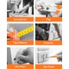 19pcs Household DIY Tool Set, Basic Tools for Home, Office,