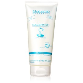 Salerm 21 Mascarilla Hidratante - 200 ml - Crema Para El Cabello - Cabello Seco y Maltratado - Crema Para Peinar - Con Proteínas De Seda - Frizz