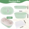 Nuogo 4 Pack Oval Bread Proofing Basket Silicone 10 Inch