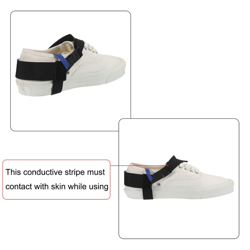 sourcing map ESD Antistatic Foot Heel Strap Antistatic Wrist Strap