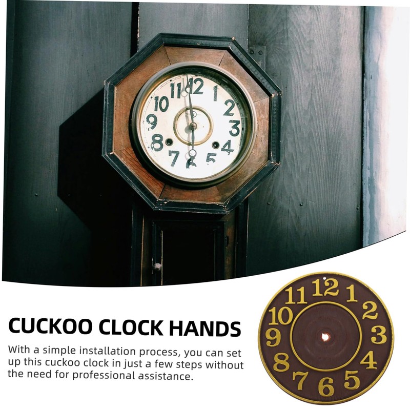 Mobestech Elegant Cuckoo Clock Sturdy Clock with Unique Design Easy