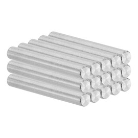 PATIKIL 6mm x 50mm Dowel Pin Stainless Steel, 15 Pcs 304 Stainless Steel Pegs Shelf Pins Rod Support Metal Fasten Elements for Shelves Furniture Fixing Component, Silver