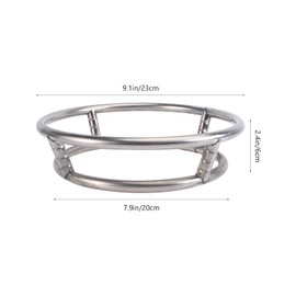 KICHOUSE 2Pcs Heat Insulation Pot Holders Round Pot Racks for Kitchen Storage Rustproof for Organizing Pots and Pans