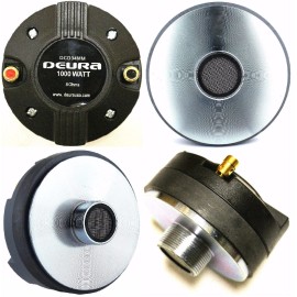 DEURA 2000W Titanium Compression 1.35" Screw-On Horn Driver Tweeter PAIR SET
