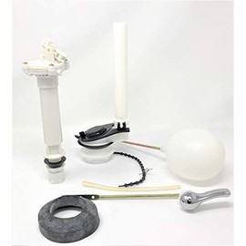 Toilet Replacement Parts Repair Kit with Tank Flush Assembly Set Universal Front Mount Lever Handle Flush Valve Replacement Guts [3681] Repuesto Para Water Cloth Poceta Surtidor y Herraje Inodoro