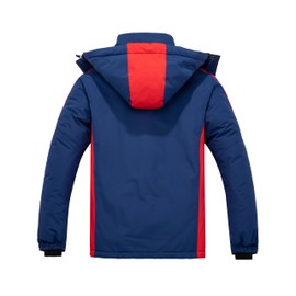 wantdo Men's Waterproof Ski Jacket Insulated Snowboard Jacket Warm Winter Coats Blue L