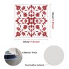 Nuxovilar Peel and Stick Vinyl Floor Tiles, 11.8"x11.8" Red Leaf