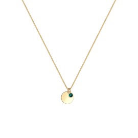 Elli Women's April Birthstone Necklace with Crystals Gold Plated, Sterling Silver, Crystal