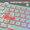 Wireless Keyboard & Mouse Combo, RGB Backlit USB Rechargeable Ergonomic