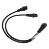 Single C14 to Dual 5 15R C13 Cord Short Power