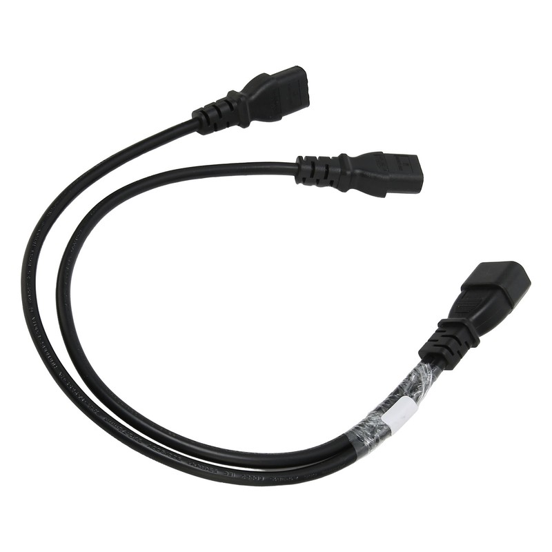 Single C14 to Dual 5 15R C13 Cord Short Power