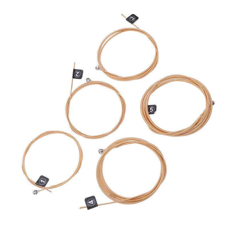 5 String Bass Strings Replacement Professional Metal Wooden Bass Guitar