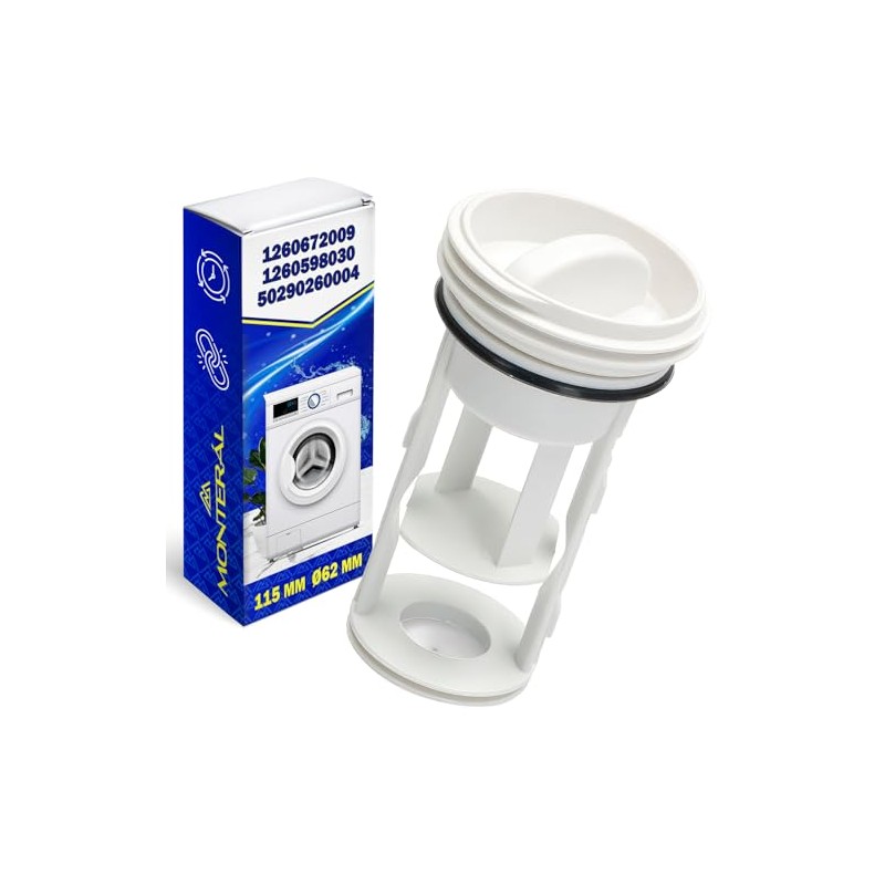 Electrolux Zanussi Washing Machine Pump Filter with O-Ring Original Code
