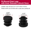 sourcing map 36pcs 5/8" 16mm OD Plastic Round Tube, Ribbed
