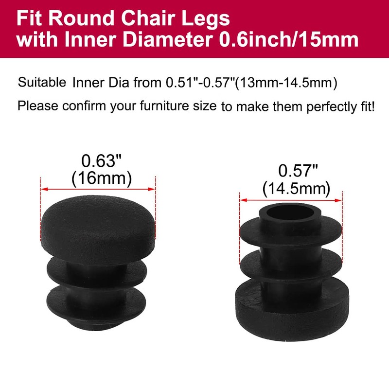 sourcing map 36pcs 5/8" 16mm OD Plastic Round Tube, Ribbed