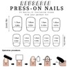 48pcs Short Press On Nails Square & Press On Toenails