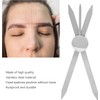 Regla de cejas de acero inoxidable para tatuajes, cejas, regla