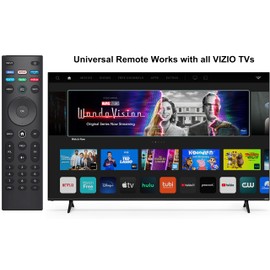 Universal Remote Control, XRT140 Smart TV Remote Compatible with VIZIO All LED LCD HD 4K UHD HDR Smart TVs