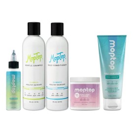 Paquete De Tratamiento Para Cabello Rizado Moptop: Champú De
