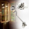 BuxiuGK Pack of 2 Storm Hooks 4 Inch Cabin Hooks