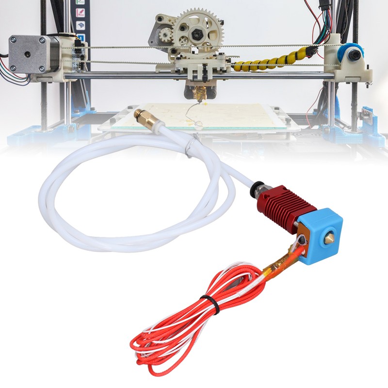 MK8 Extruder Head Remote Kit Brass Nozzles Throat Pipe Replacement