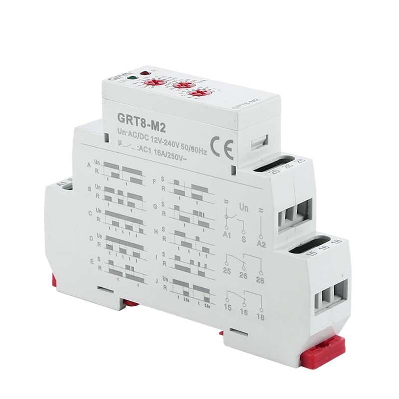 GAEYAELE 16A Multifunction Time Relay with 10 Function Choices AC/DC12V-240V