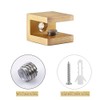 Glass Shelf Clamp, No-drill-on-glass Fixed Panel Shower Door Clip Holder